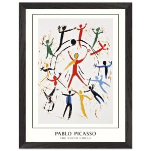Artfulprints Poster met Lijst Pablo Picasso – The youth circle – 30×40 Artfulprints Poster met Lijst Pablo Picasso – The youth circle – 30×40