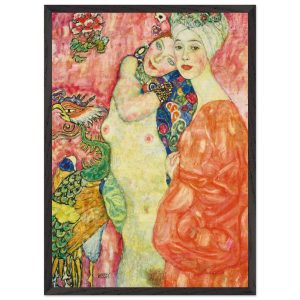 Artfulprints Poster met Lijst Gustav Klimt – The women friends – 50×70 Artfulprints Poster met Lijst Gustav Klimt – The women friends – 50×70