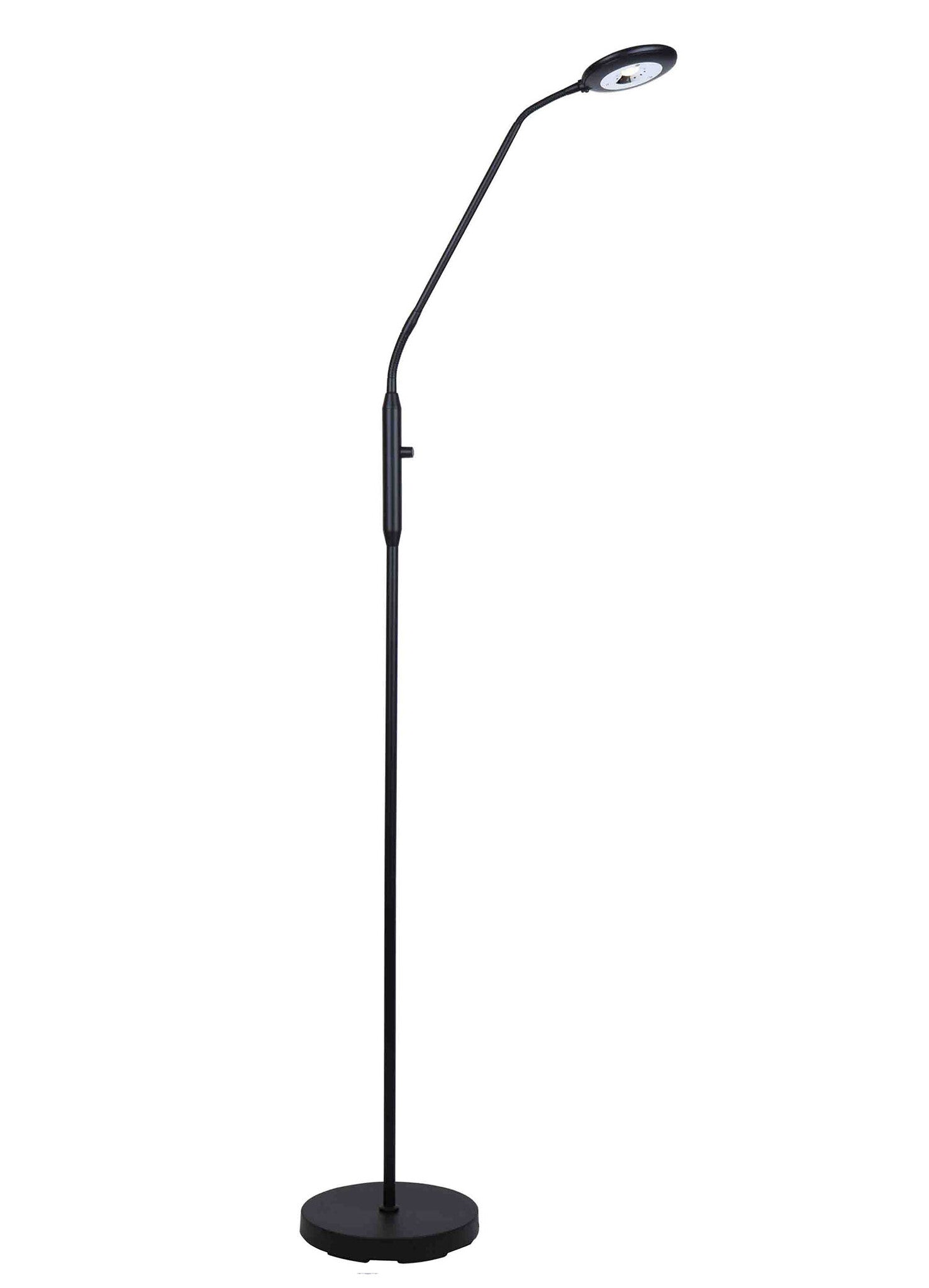 Artdelight vloerlamp UFO - 1 lichts - 26 x 140 cm - zwart