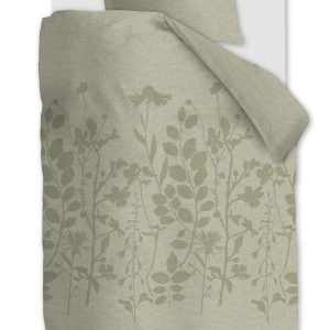 Ariadne at Home dekbedovertrek Plant – 140×200/220 cm – licht groen Ariadne at Home dekbedovertrek Plant – 140×200/220 cm – licht groen