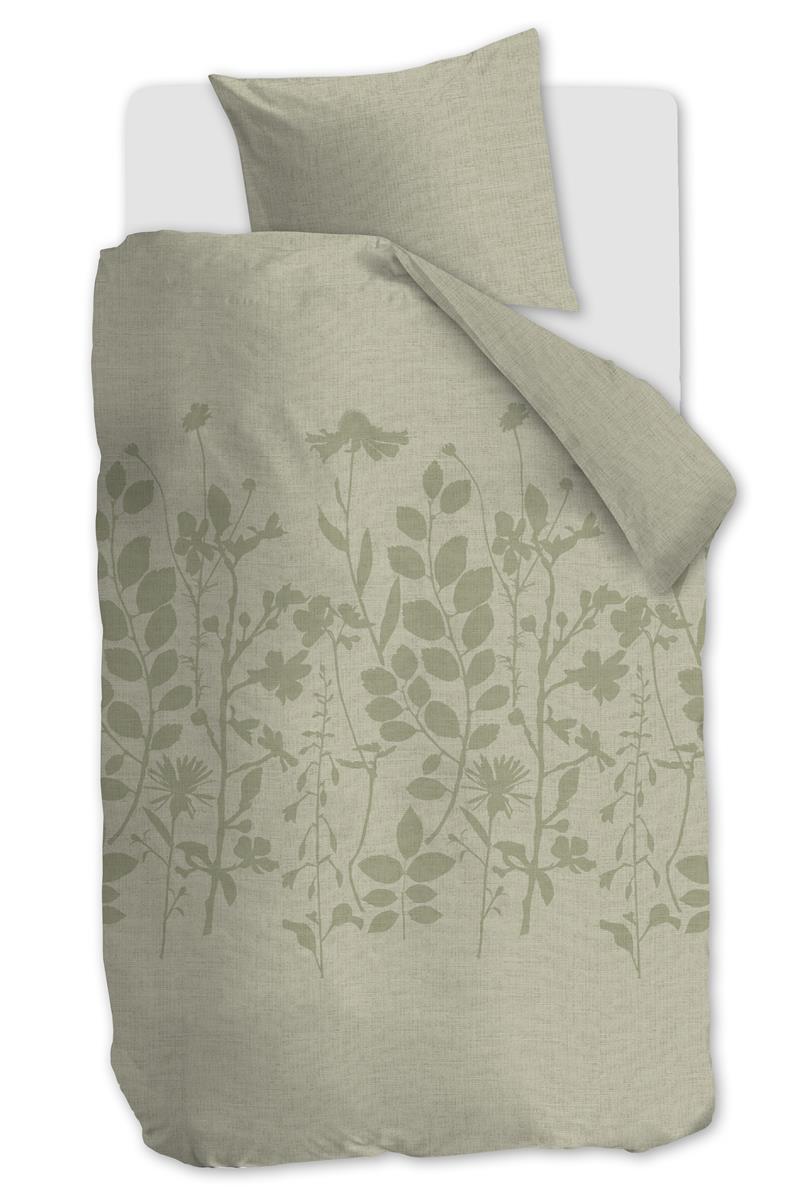 Ariadne at Home dekbedovertrek Plant - 140x200/220 cm - licht groen