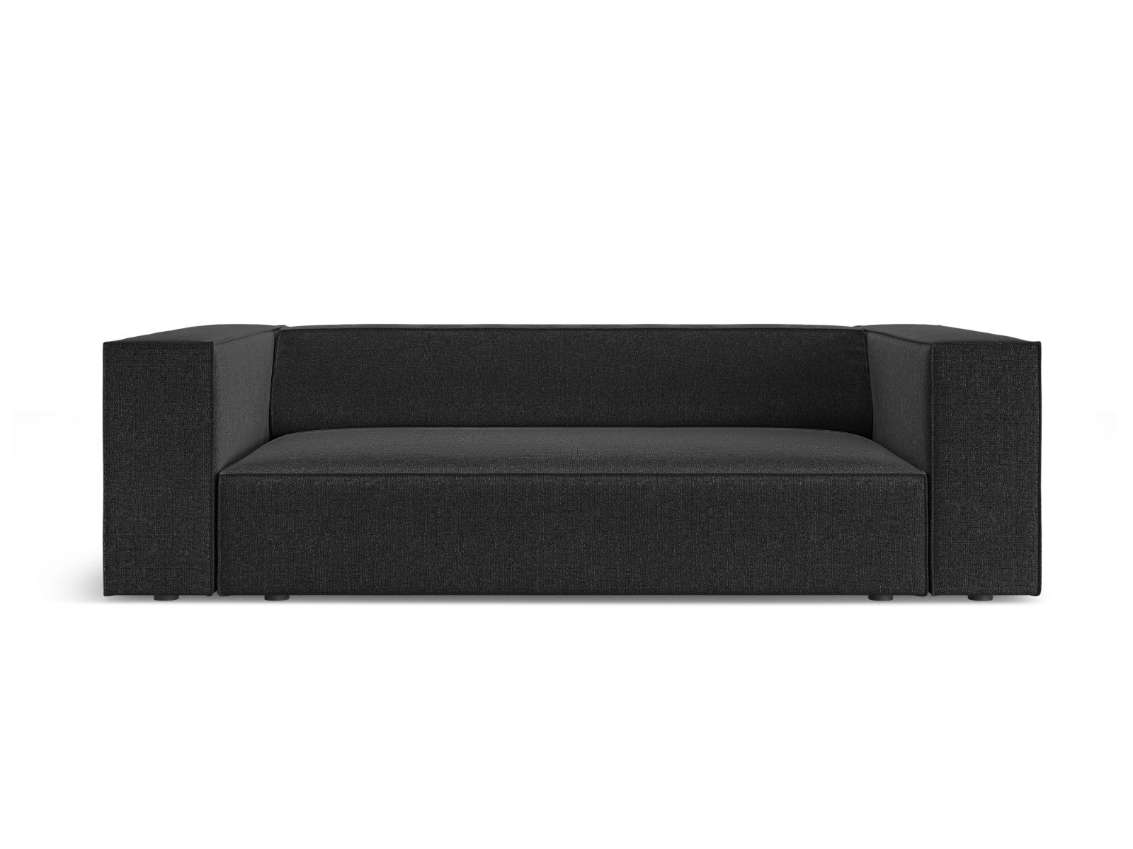 Cosmopolitan Design Bank Arendal 2-zits, chenille zwart - 102x180x70cm