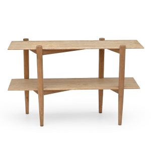 DÉJA Living Sidetable Aline – Travertin – Naturel – 120cm DÉJA Living Sidetable Aline – Travertin – Naturel – 120cm