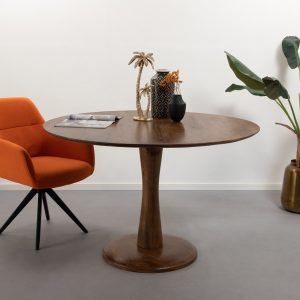 Brix eetkamertafel Vivian – 120cm – mangohout – bruin Brix eetkamertafel Vivian – 120cm – mangohout – bruin
