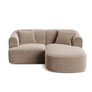 Cosmopolitan Design Modulaire hoekbank rechts Campi 3-zits, flueel don Cosmopolitan Design Modulaire hoekbank rechts Campi 3-zits, flueel don