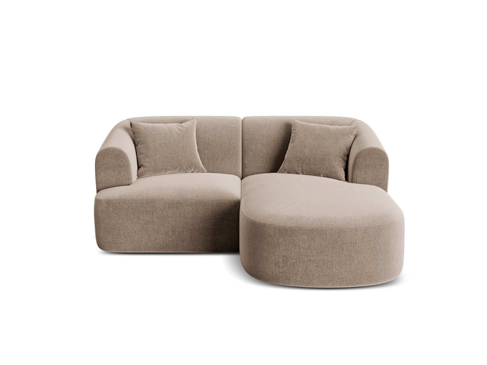 Cosmopolitan Design Modulaire hoekbank rechts Campi 3-zits, flueel don