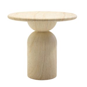 DÉJA Living Eettafel Djurö – Rond Travertin Eco Composiet – 80cm DÉJA Living Eettafel Djurö – Rond Travertin Eco Composiet – 80cm