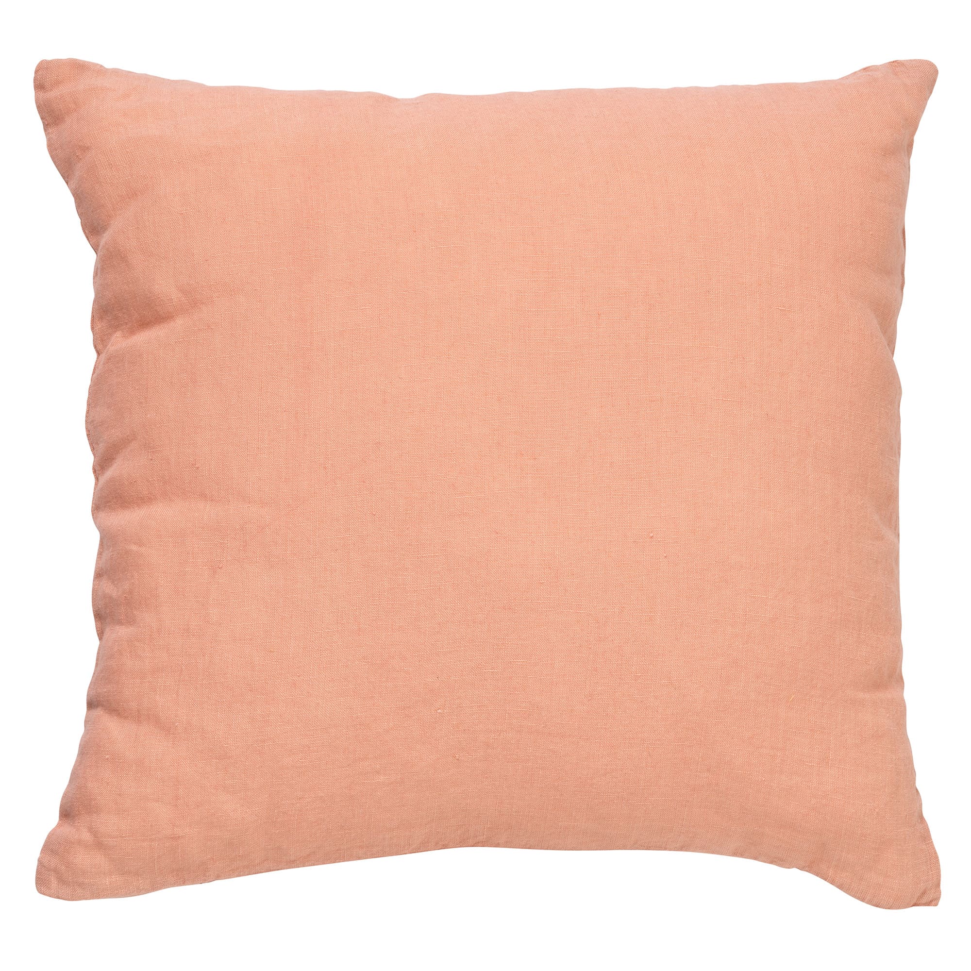 LINN - Sierkussen 45x45 cm - 100% linnen - effen kleur - Muted Clay -