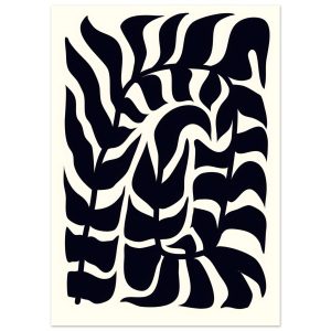 Artfulprints Poster Matisse – Seafoam abstraction – 50×70 cm – Zwart / Artfulprints Poster Matisse – Seafoam abstraction – 50×70 cm – Zwart /