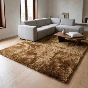 DÉJA Living Vloerkleed Lavar Mix – Goud Stof – 240x340cm DÉJA Living Vloerkleed Lavar Mix – Goud Stof – 240x340cm