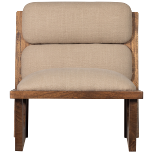 WOOOD fauteuil Opulent – Bouclé/Hout – Naturel – 75x70x80 WOOOD fauteuil Opulent – Bouclé/Hout – Naturel – 75x70x80