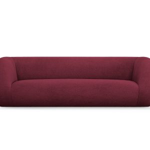 Cosmopolitan Design Bank Essen 3-zits, boucle, bordeaux – 95x230x86cm Cosmopolitan Design Bank Essen 3-zits, boucle, bordeaux – 95x230x86cm
