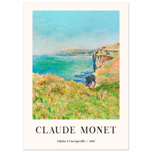Artfulprints Poster Claude Monet – Falaise à Varengeville – 50×70 cm – Artfulprints Poster Claude Monet – Falaise à Varengeville – 50×70 cm –