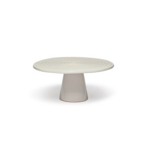 Dutchdeluxes Taartplateau Keramiek medium Wit 25cm diameter Dutchdeluxes Taartplateau Keramiek medium Wit 25cm diameter