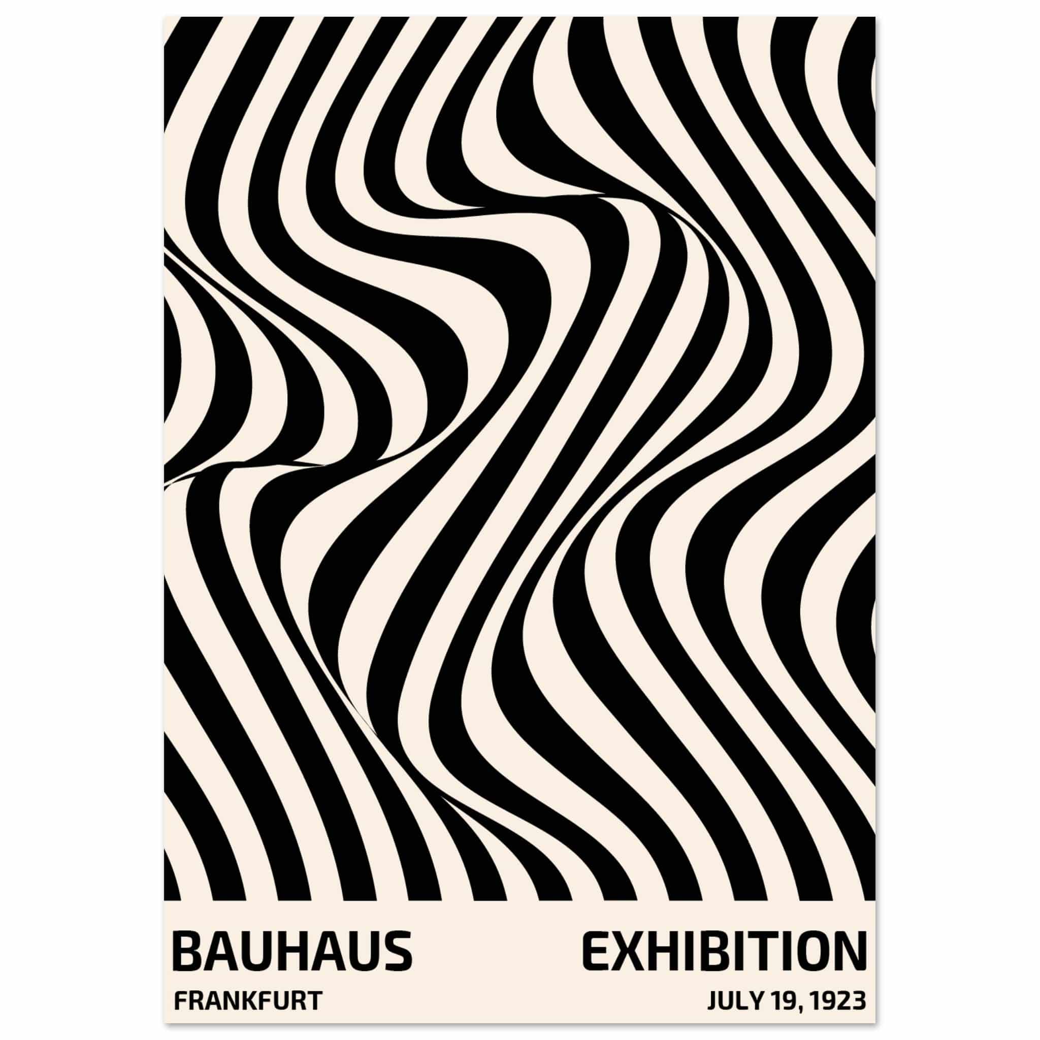 Artfulprints Poster Bauhaus - Exhibition Frankfurt - A4 21x29.7 cm - Z