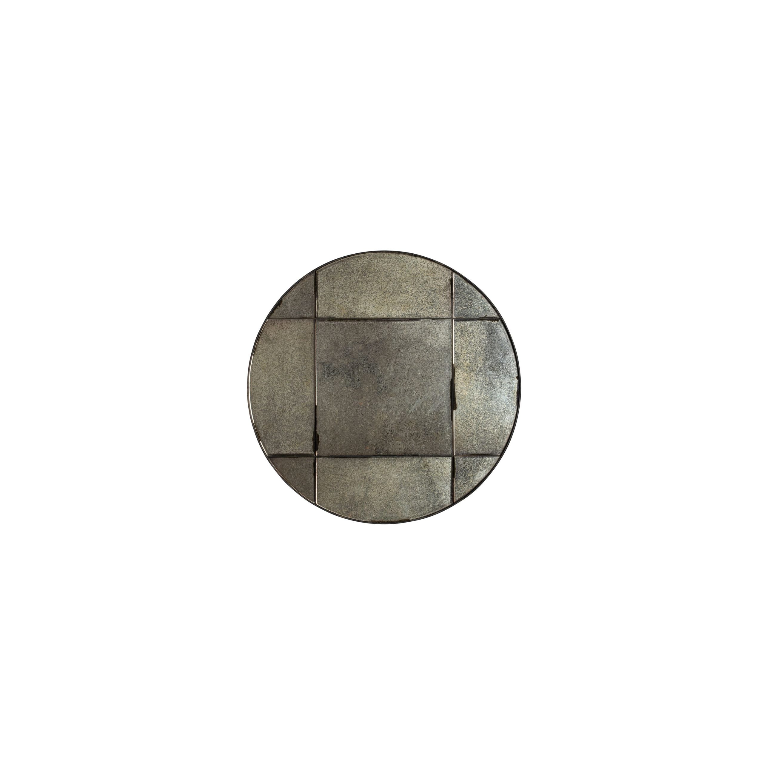 Dutchbone Mado Spiegel/ Wandspiegel Rond 40x40 cm (S) - Zwart