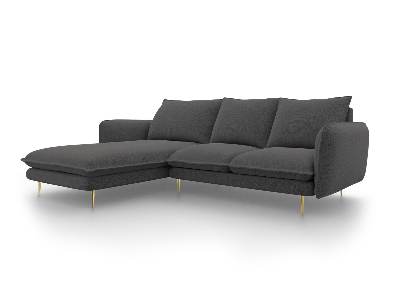Cosmopolitan Design linker hoekbank Vienna 5-zits, structurele stof, d