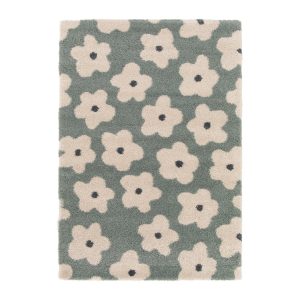 AFK Living vloerkleed Bloemen – voor kinderen – groen – 80 x 150 cm AFK Living vloerkleed Bloemen – voor kinderen – groen – 80 x 150 cm