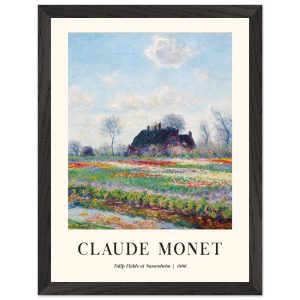 Artfulprints Poster met Lijst Claude Monet – Tulip fields at Sassenhei Artfulprints Poster met Lijst Claude Monet – Tulip fields at Sassenhei