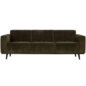 WOOOD 3-zits bank Statement – Ribstof – Groen – 77x230x93 WOOOD 3-zits bank Statement – Ribstof – Groen – 77x230x93