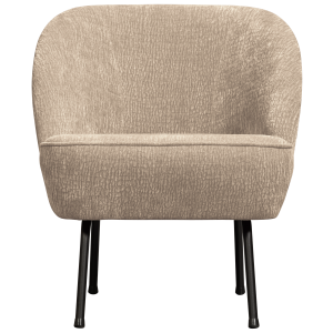 WOOOD fauteuil Vogue 3D – Chenille – Zand – 83x50x57 cm WOOOD fauteuil Vogue 3D – Chenille – Zand – 83x50x57 cm