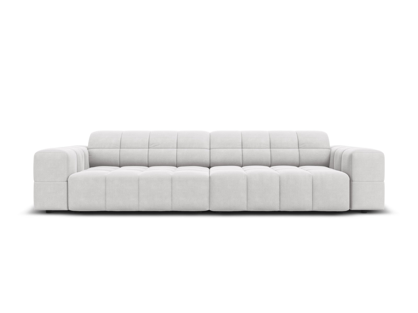Cosmopolitan Design Bank Chicago 4-zits, flueel geld - 102x252x78cm