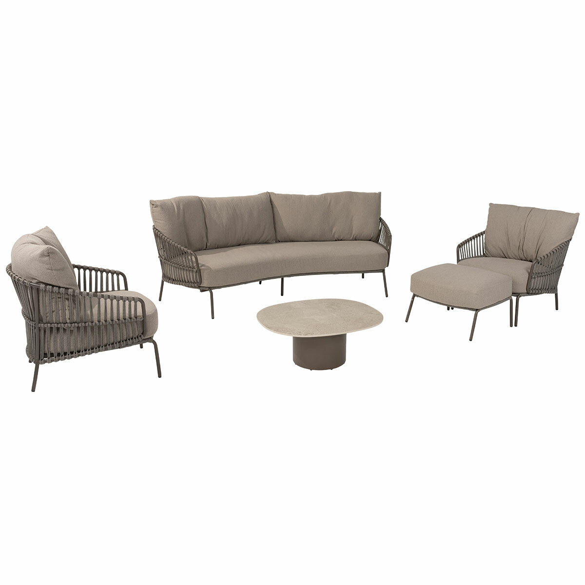4 Seasons loungeset Capalbio bruin 6-delig