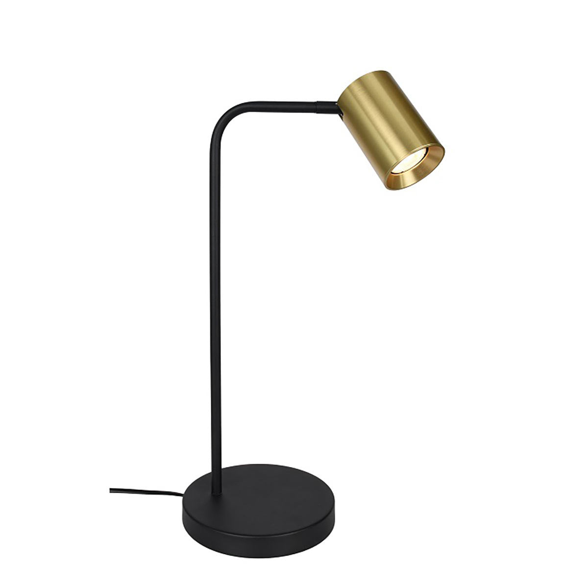 Artdelight tafellamp Megano - 1 lichts - 23 x 45 cm - zwart goud