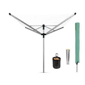 Brabantia Droogmolen Lift-O-Matic Advance, 50 meter met metalen gronda Brabantia Droogmolen Lift-O-Matic Advance, 50 meter met metalen gronda