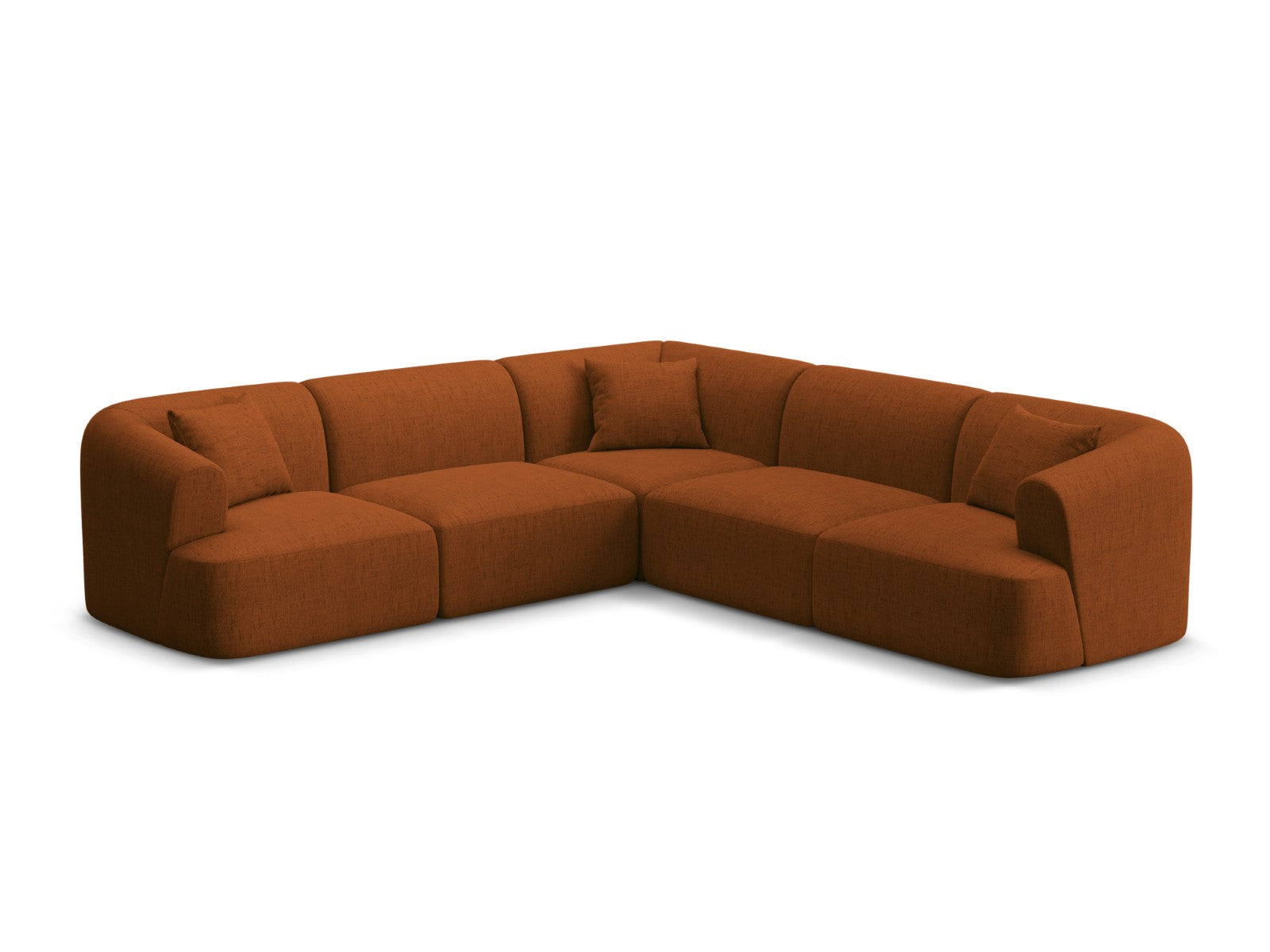 Cosmopolitan Design Symmetrische modulaire hoekbank Campi 6-zits, stru