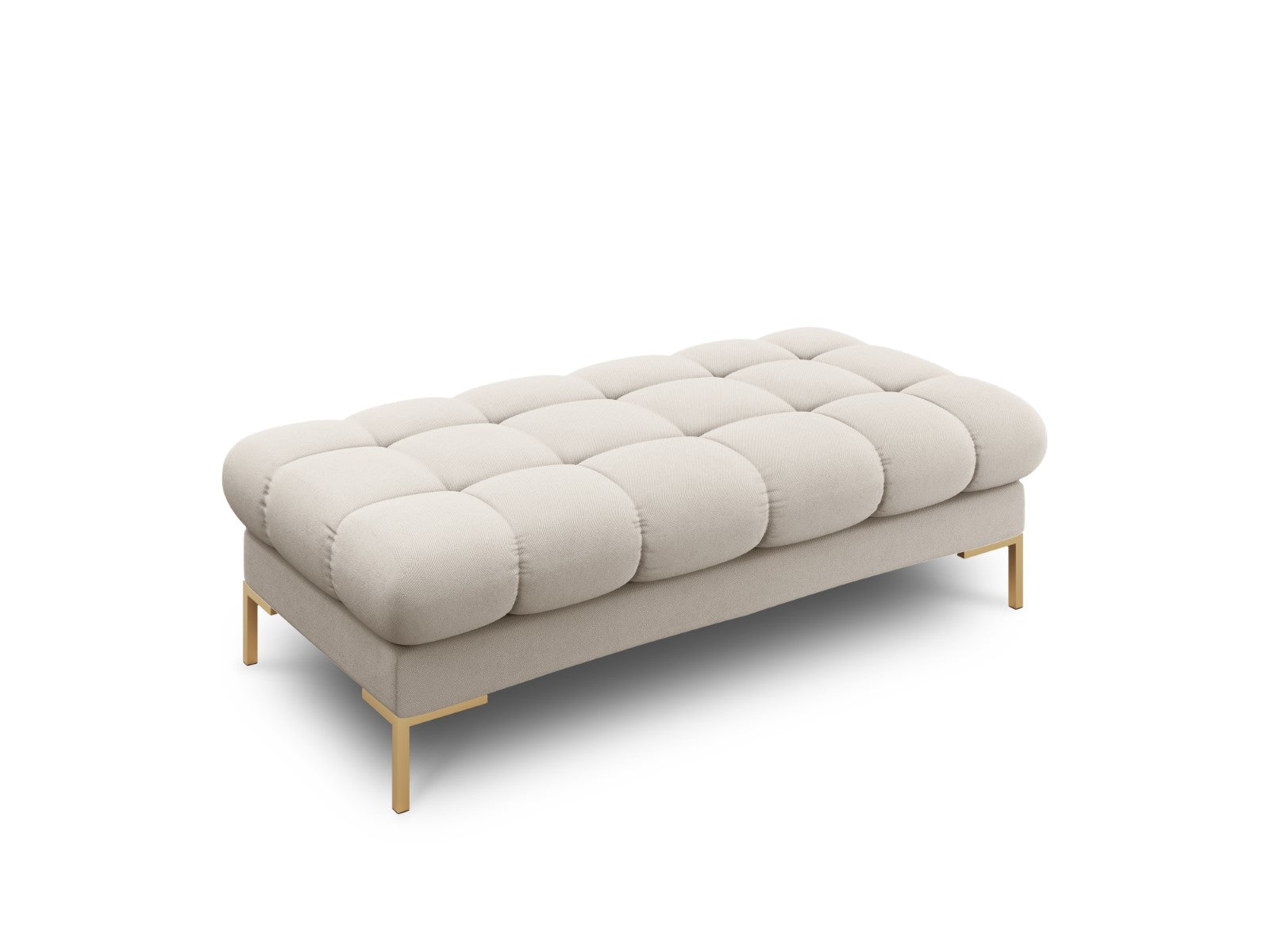 Cosmopolitan Design Bank Bali 2-zits, structurele stof, beige - 62x133