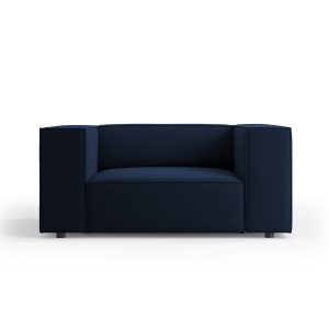 Cosmopolitan Design Fauteuil Arendal flueel, koningsblauw – 102x124x70 Cosmopolitan Design Fauteuil Arendal flueel, koningsblauw – 102x124x70