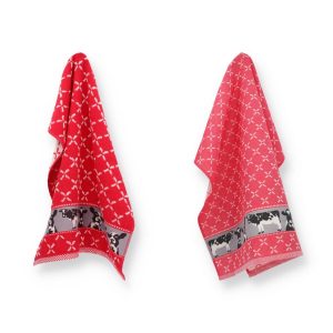 Luxe Keukendoek en Theedoek Koe Rood – Bunzlau Castle – 100% biologisc