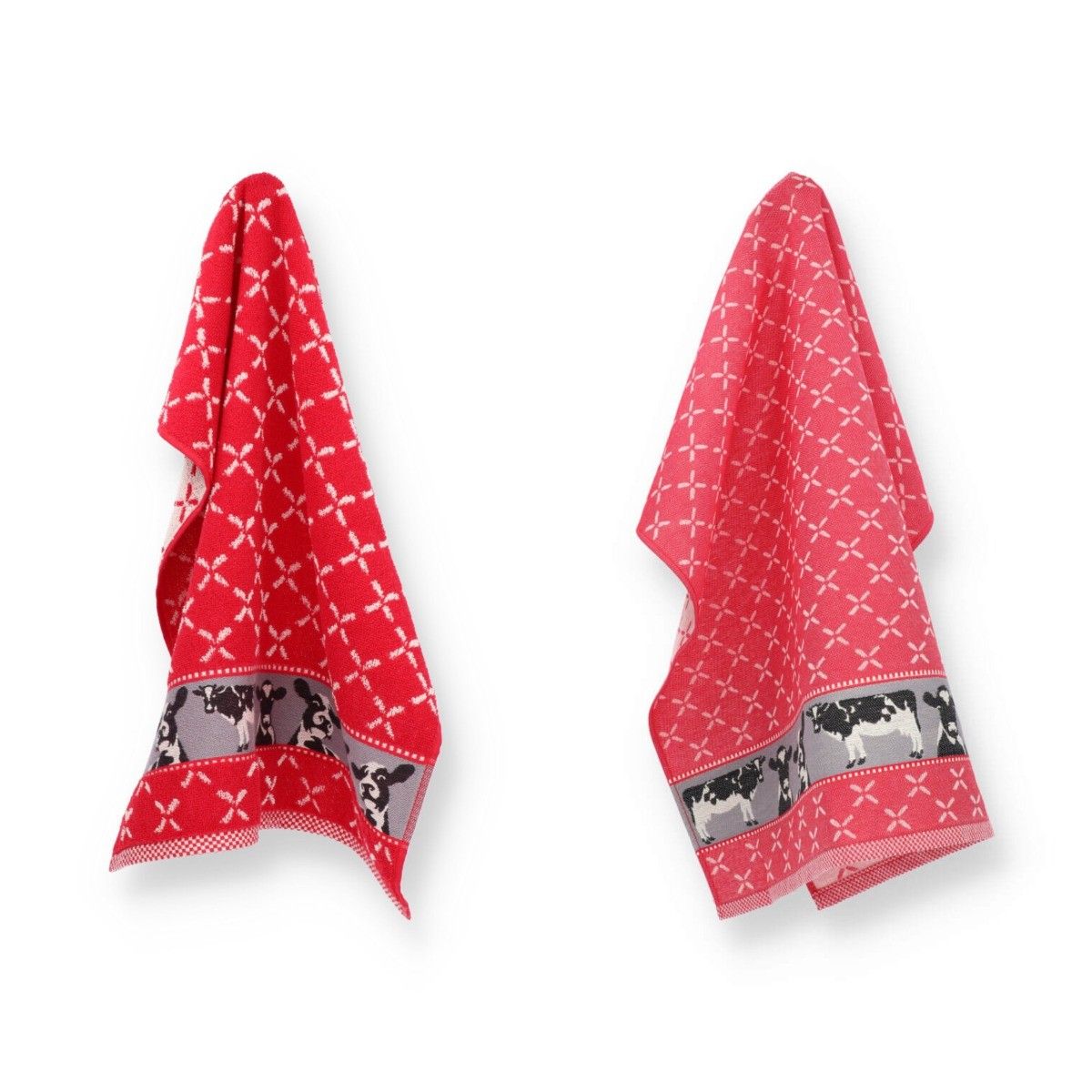 Luxe Keukendoek en Theedoek Koe Rood - Bunzlau Castle - 100% biologisc