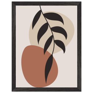 Artfulprints Poster met Lijst Boho – Abstract leaf II – 30×40 cm – Ter Artfulprints Poster met Lijst Boho – Abstract leaf II – 30×40 cm – Ter