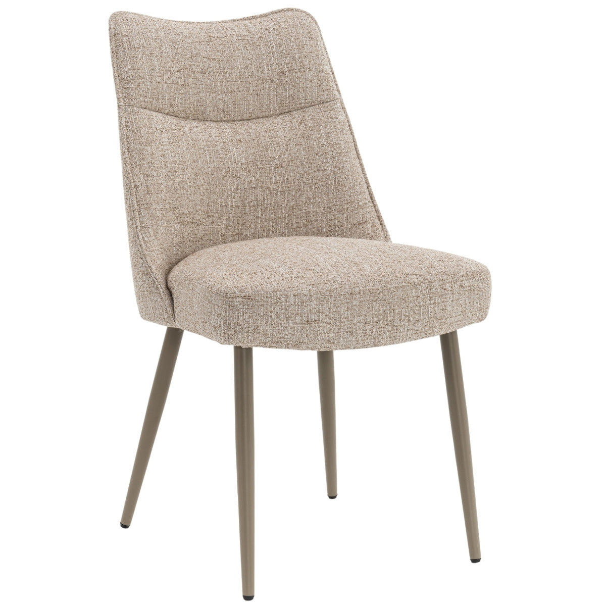DÉJA Living Eetkamerstoel Meau - Beige/Taupe - Zithoogte 47cm - Set va