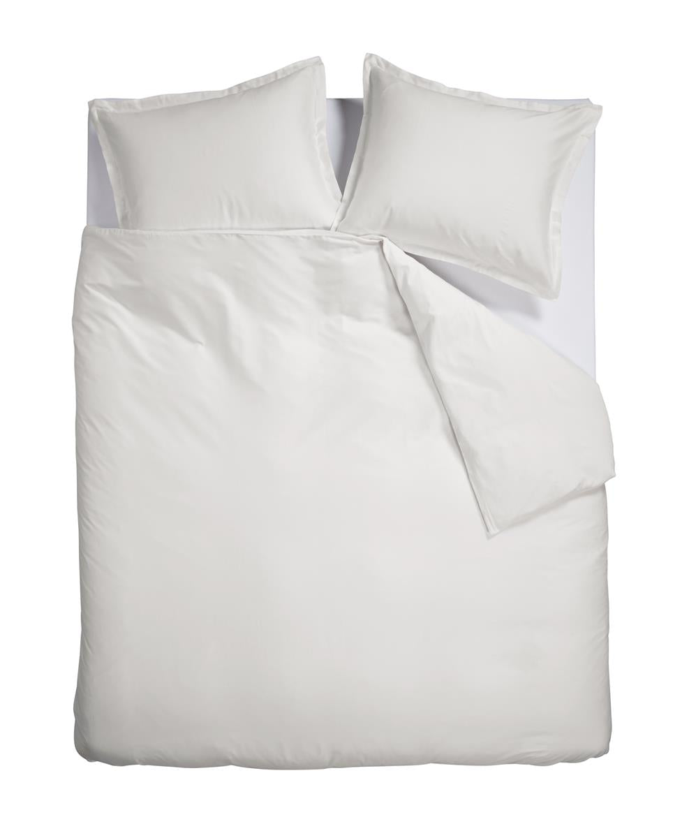 Ambiante Satin Uni dekbedovertrek - Tweepersoons - 200x200/220 cm - Wi