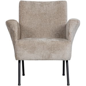 WOOOD fauteuil Muse – Geweven stof – Naturel – 77x73x70 WOOOD fauteuil Muse – Geweven stof – Naturel – 77x73x70