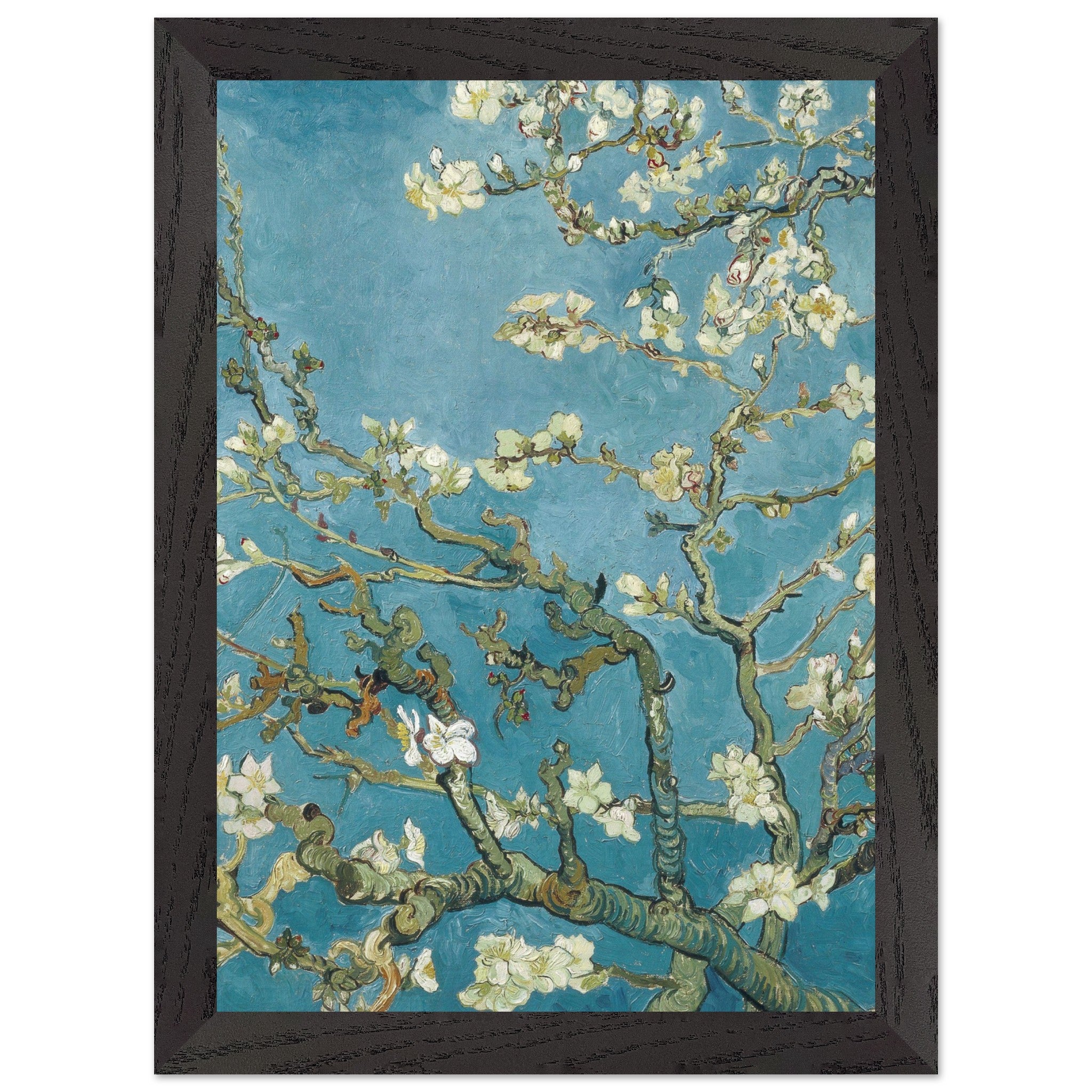 Artfulprints Poster met Lijst Vincent van Gogh - Amandelbloesem - A4 2