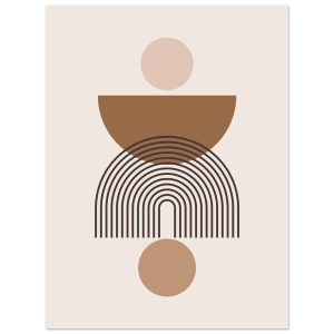 Artfulprints Poster Boho – Harmony shapes – 30×40 cm – Grijs Artfulprints Poster Boho – Harmony shapes – 30×40 cm – Grijs