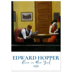 Artfulprints Poster Edward Hopper – Room in New York – A4 21×29.7 cm – Artfulprints Poster Edward Hopper – Room in New York – A4 21×29.7 cm –