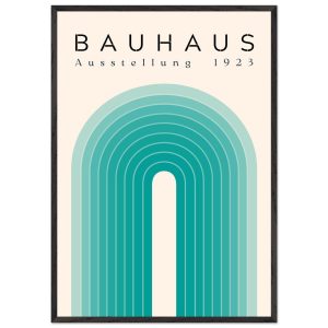 Artfulprints Poster met Lijst Bauhaus – Turquoise rainbow – 70×100 cm Artfulprints Poster met Lijst Bauhaus – Turquoise rainbow – 70×100 cm