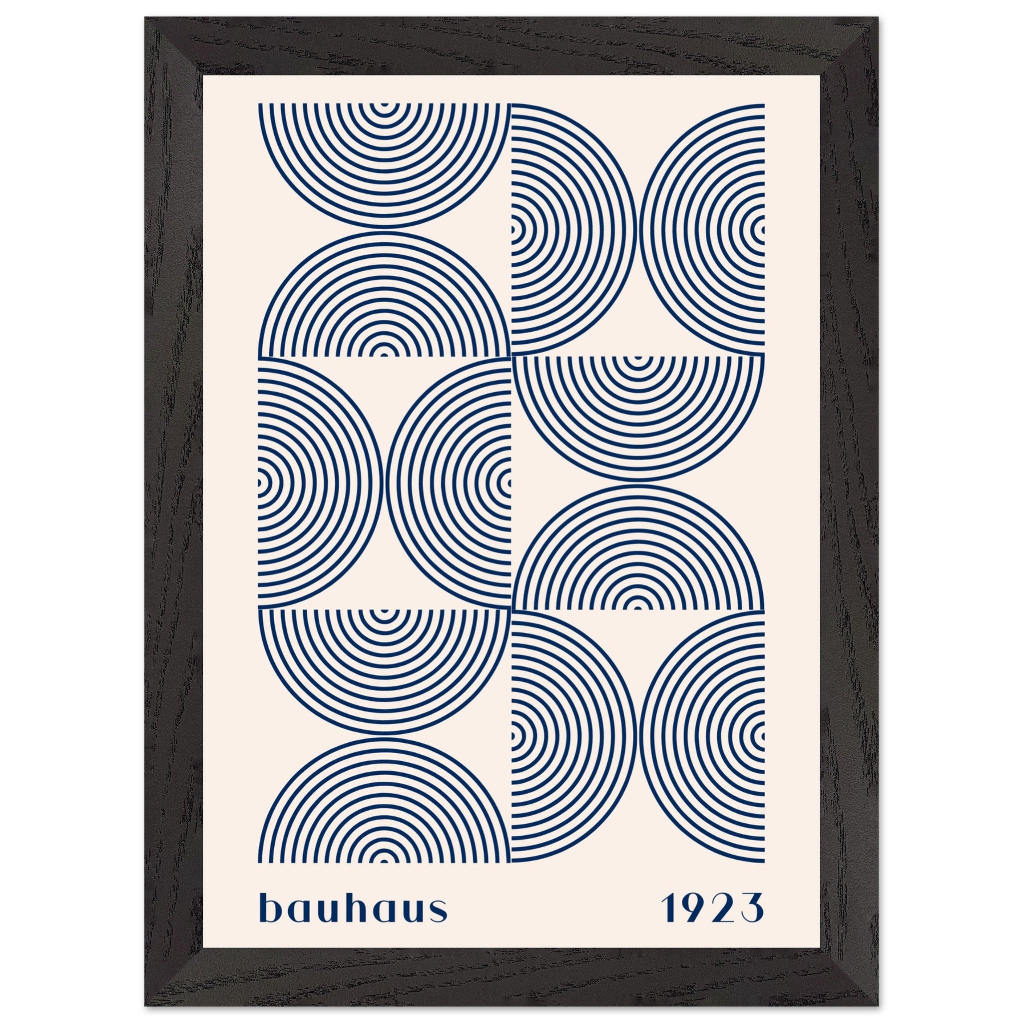 Artfulprints Poster met Lijst Bauhaus - Twisted arches 1923 - A4 21x29