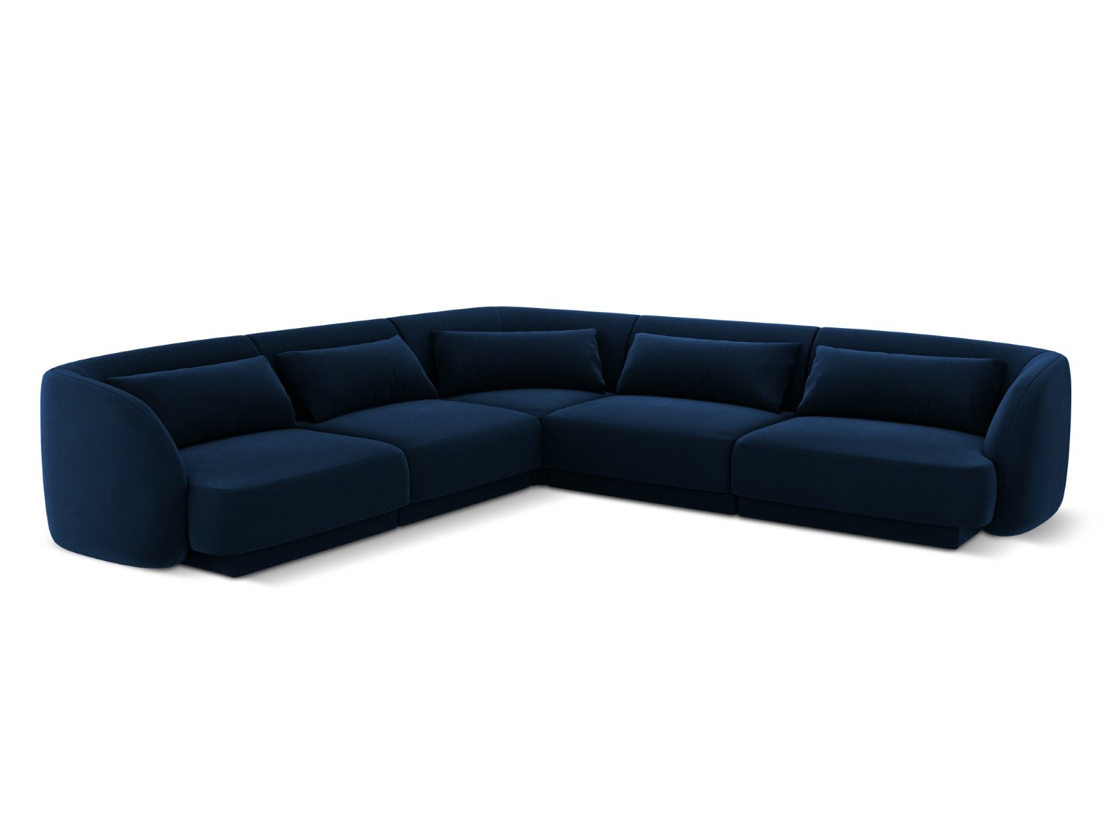 Cosmopolitan Design Symmetrische hoekbank Tulum 5-zits, flueel, koning