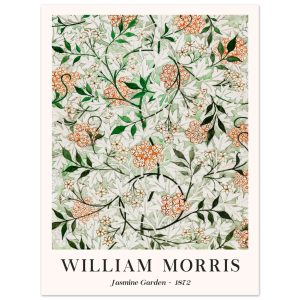 Artfulprints Poster William Morris – Jasmine garden – 30×40 cm – Groen
