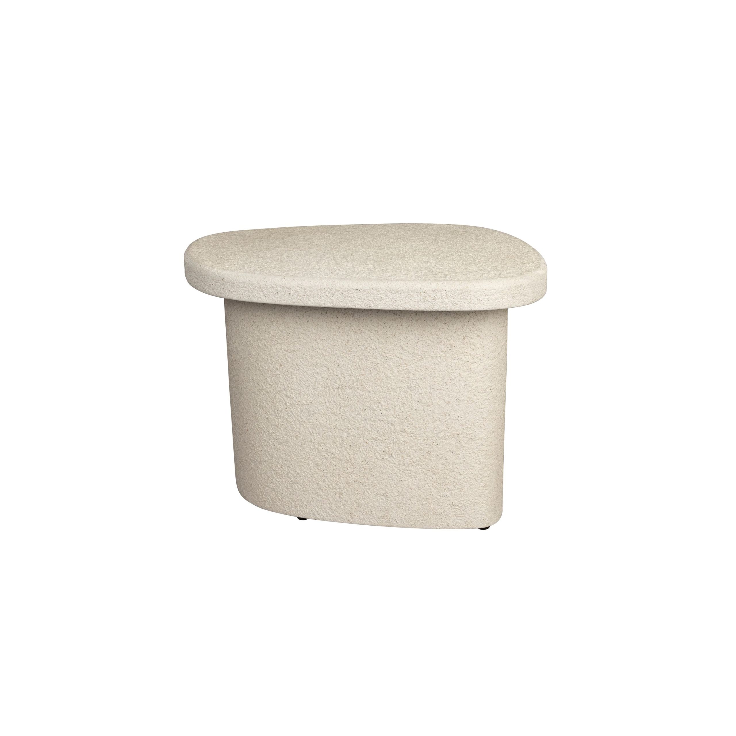 Dutchbone Veda Bijzettafel Hoog Gerecycled Marmer Beige