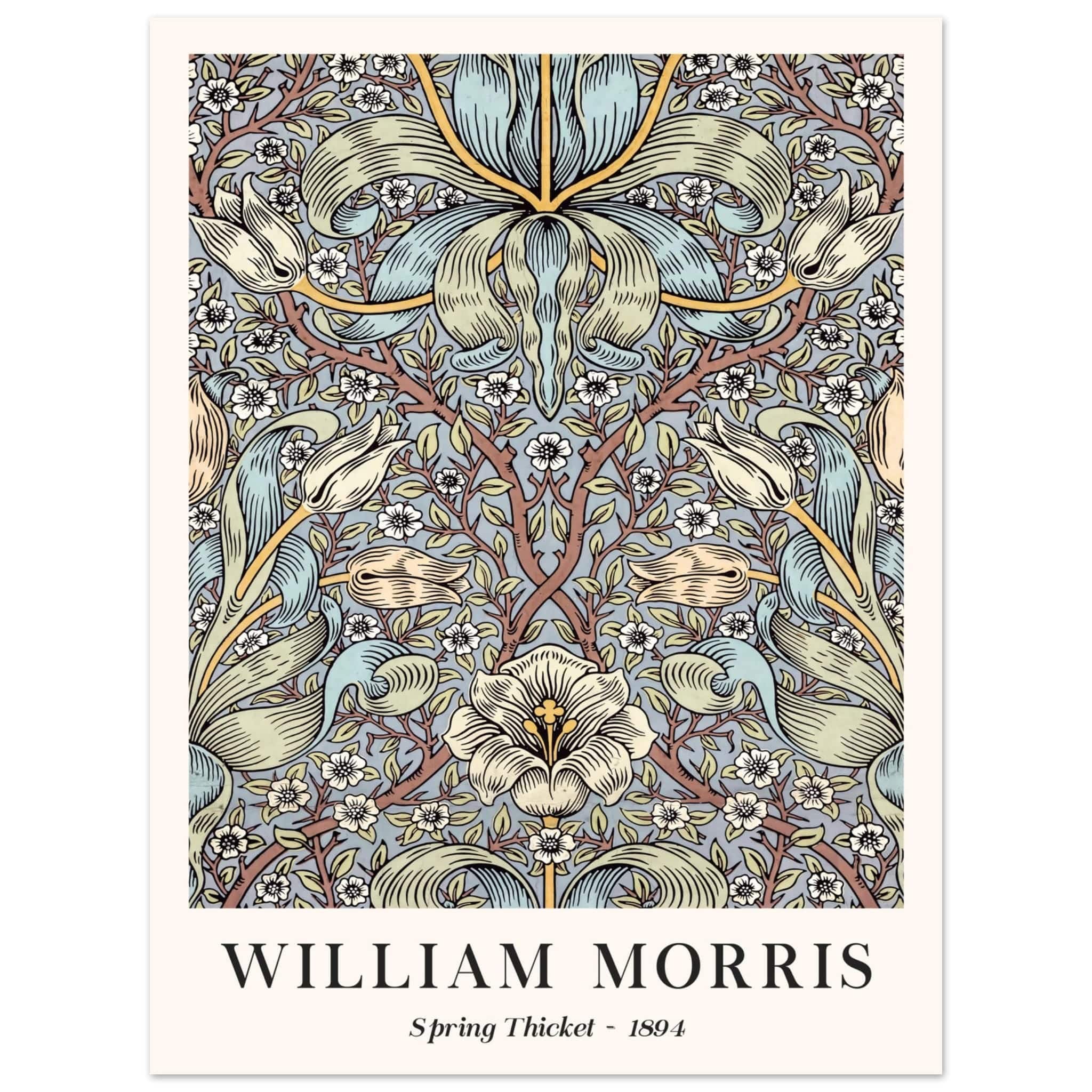 Artfulprints Poster William Morris - Spring thicket 1884 - 30x40 cm -
