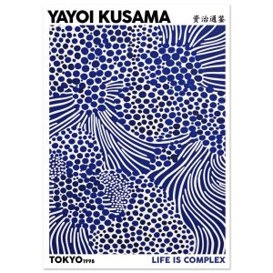 Artfulprints Poster Yayoi Kusama – Life is complex – A4 21×29.7 cm – B Artfulprints Poster Yayoi Kusama – Life is complex – A4 21×29.7 cm – B