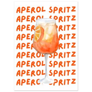 Artfulprints Poster Aperol Spritz – Written behind the glass – 50×70 c Artfulprints Poster Aperol Spritz – Written behind the glass – 50×70 c