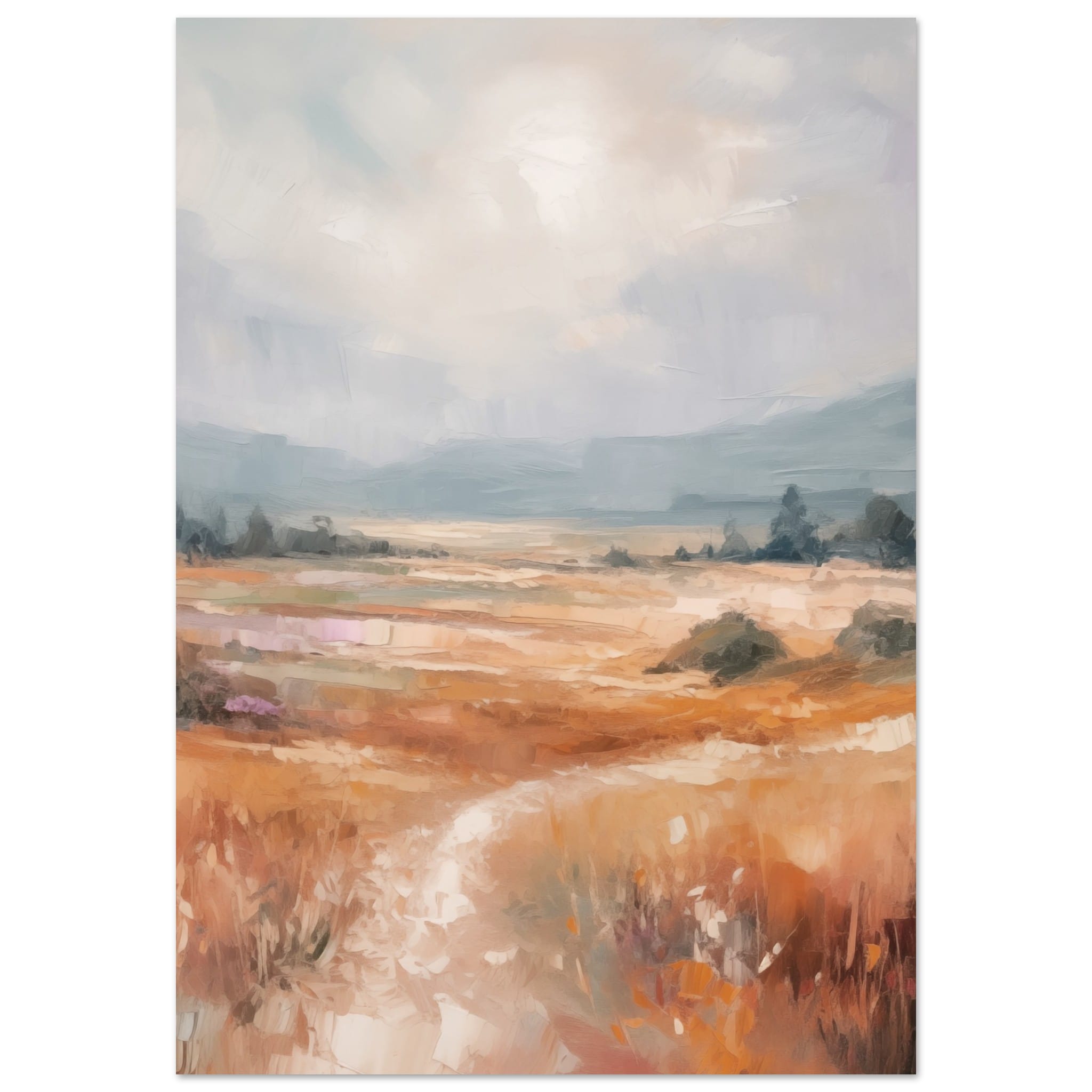 Artfulprints Poster Abstract - Open field - 70x100 cm - Meerkleurig